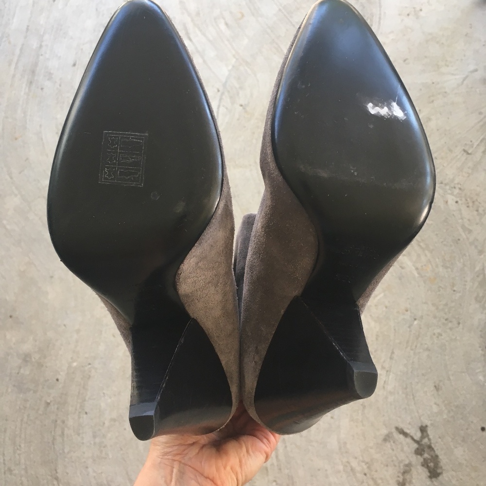 MICHAEL KORS COLLECTION Italy Gray Suede Tall Boots - Picture 10 of 13